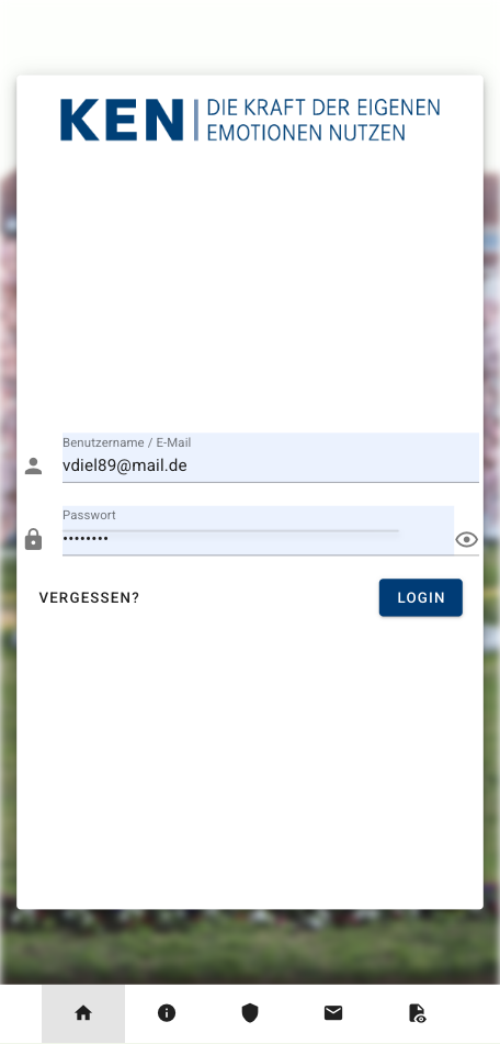 Mobile Ansicht von „KEN-Online“ für Universitätsmedizin Mainz