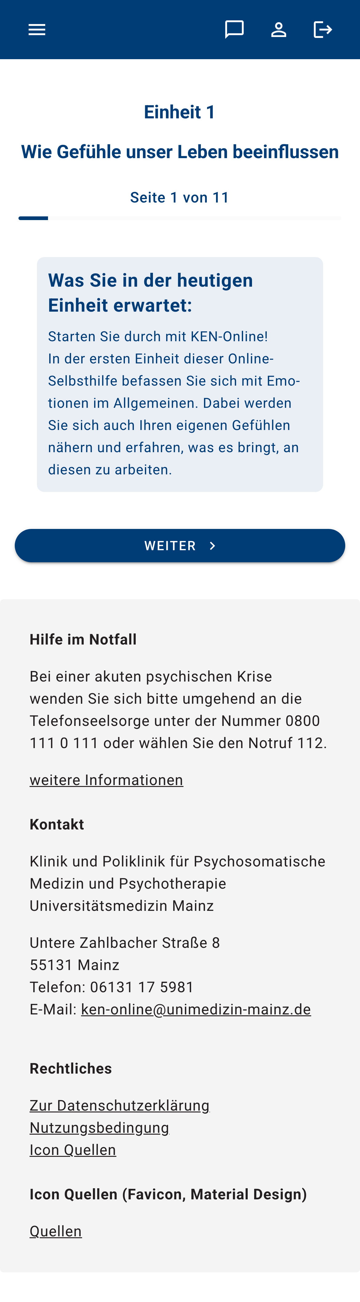 Übungseinheit – Mobile Ansicht von „KEN-Online“