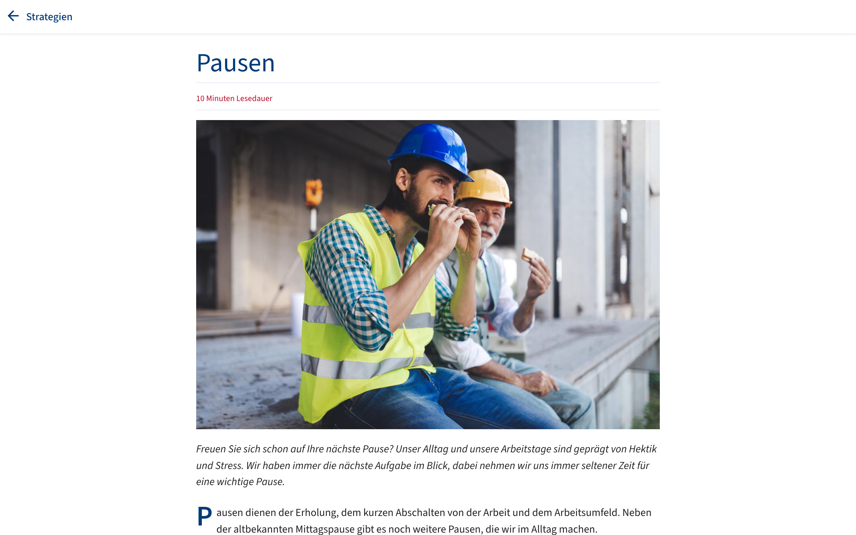 Pausen – Desktop-Ansicht von „marena“
