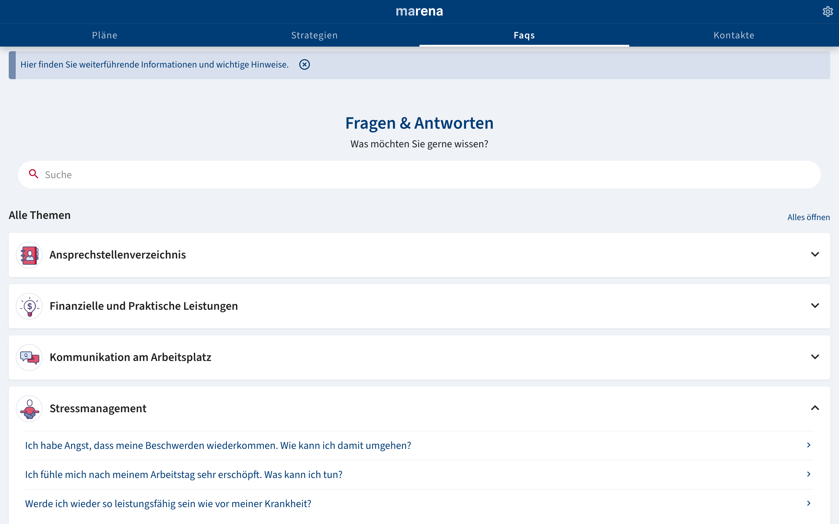 FAQs – Desktop-Ansicht von „marena“