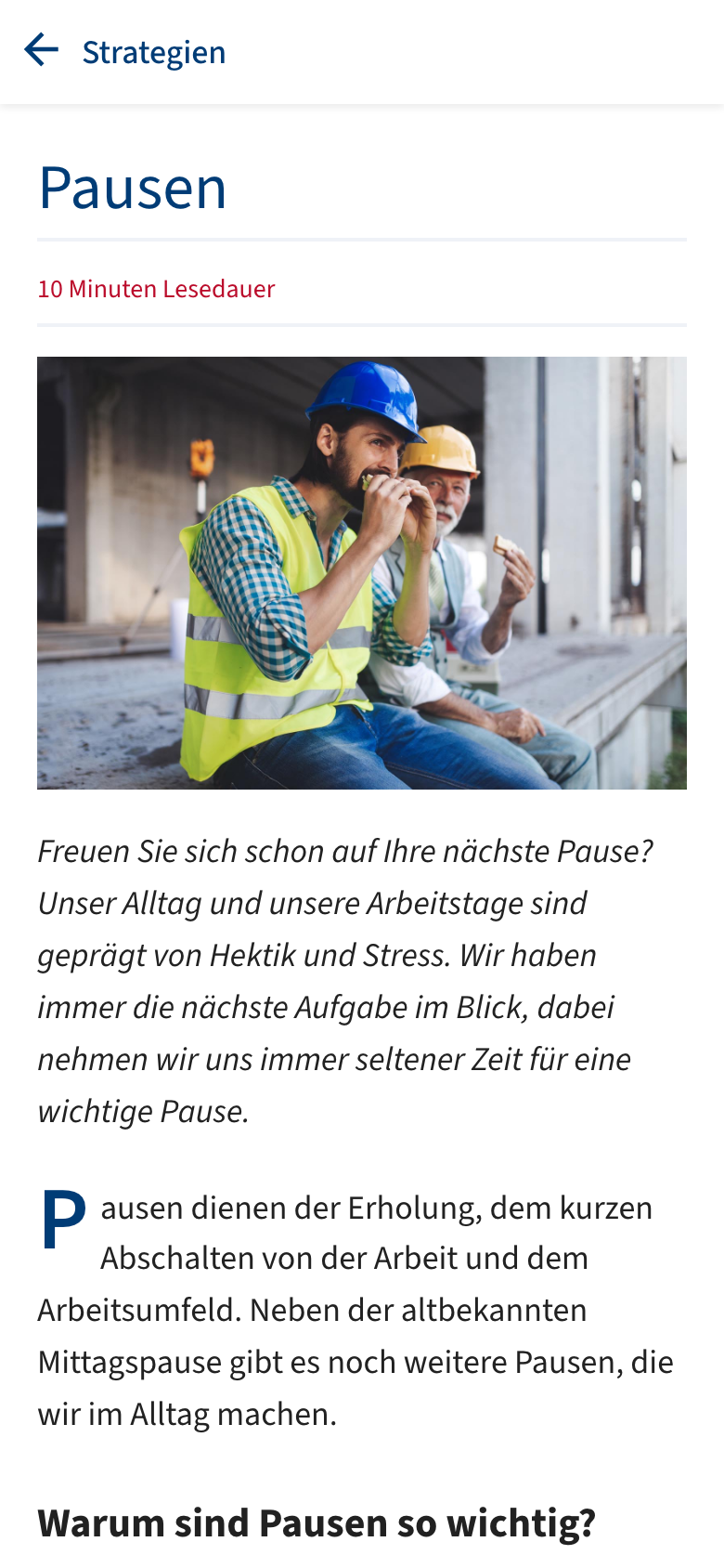 Pausen – Mobile Ansicht von „marena“