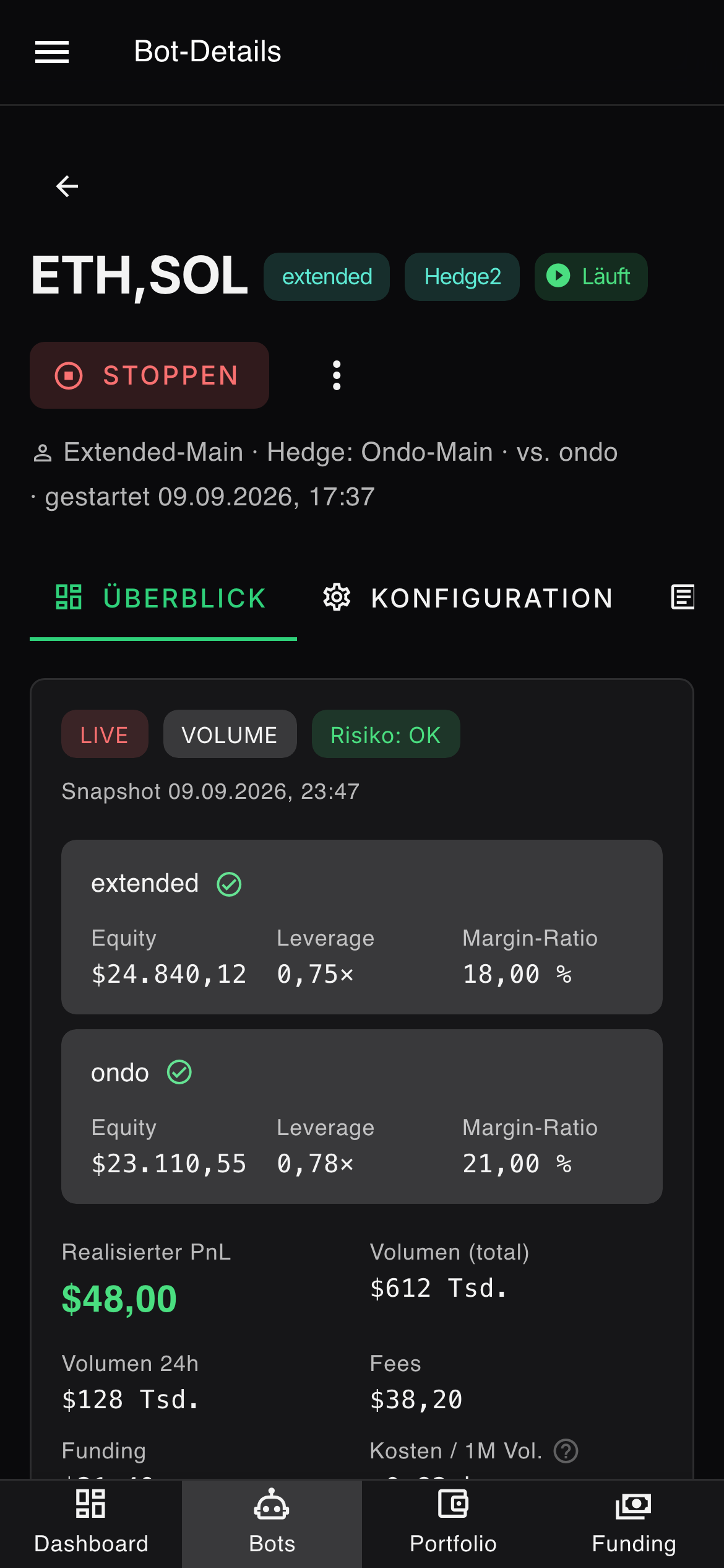 Hedge – Mobile Ansicht von „Tandem“